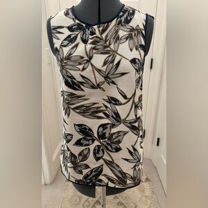 J. Crew Yellow and Navy Textured Top, sz 2